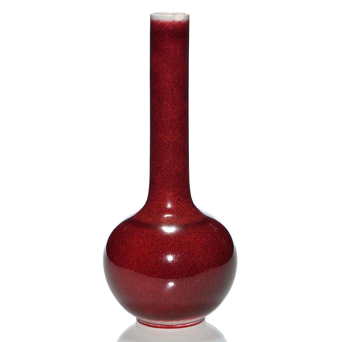 Rookwood Oxblood vase, 1925, 2825 B, 14 1/2 (1 of 3)