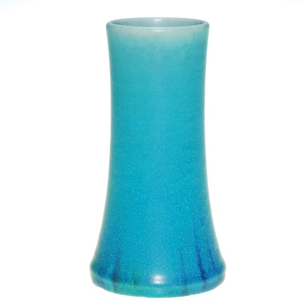 Rookwood 6” Mat, Charles Klinger, 1925, #1358 F: Decorated Mat 6 inch vase decorated by Charles Klinger in 1925, very much in the “Minimalist” style. I say this because there is very little decoration on the vase, rendering it much like a produc