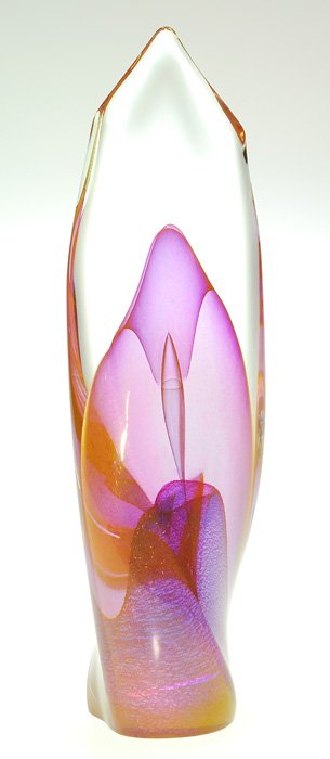 Dominick Labino “Emergence” sculpture, 10 3/4”, ‘82