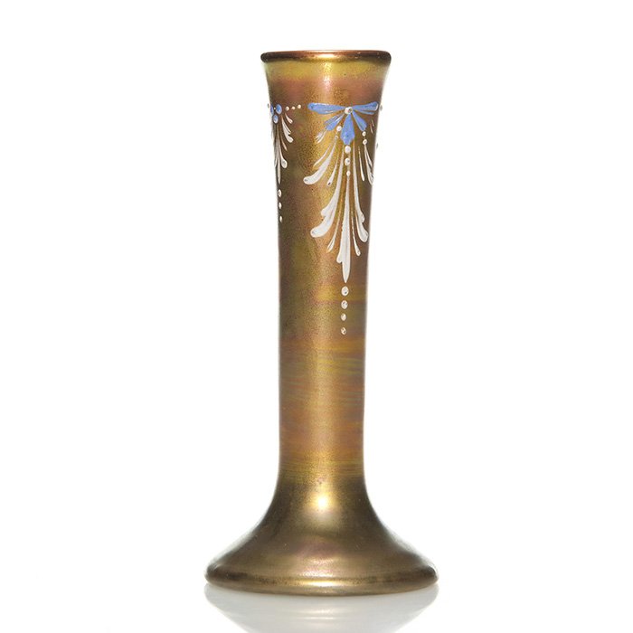 Rare Weller Lasa vase, slip decoration, 6 1/8" (1 of 1)