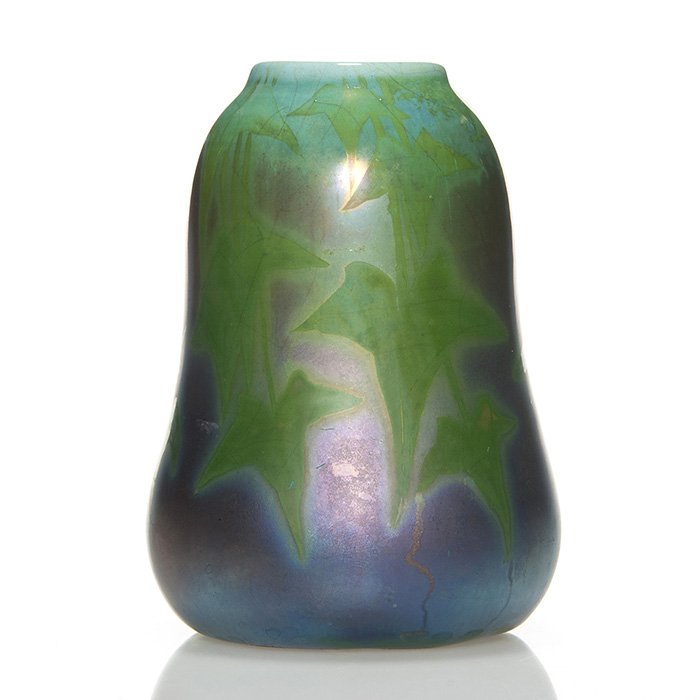 Weller Sicard English ivy vase, 4 1/2" (1 of 1)