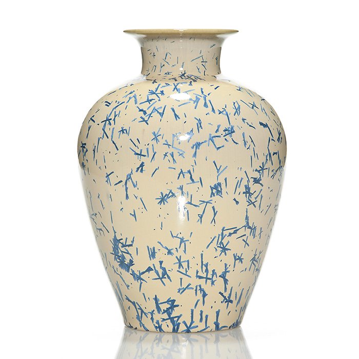 Large Norweta crystalline glaze vase, 8 1/8" (1 of 1)