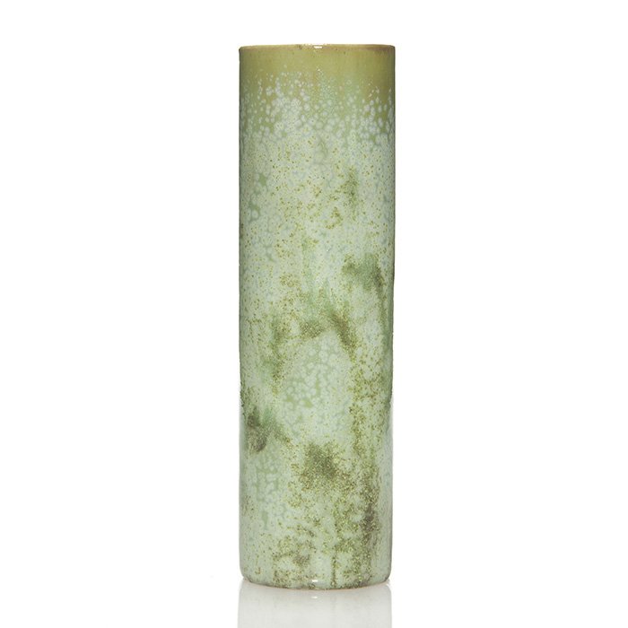 Fulper cylinder vase,Leopard Skin Crystalline,10 7/8" (1 of 1)