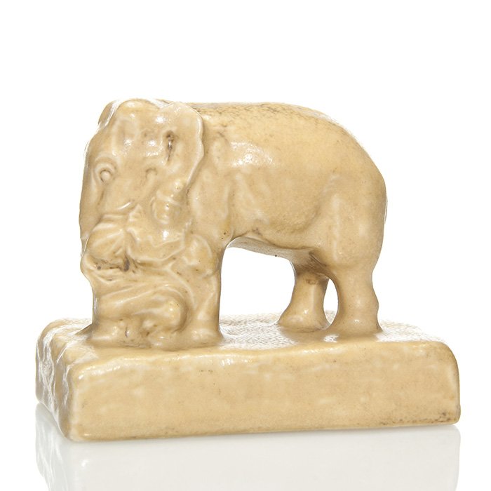 Rookwood Elephant and clowns pw,1923, 2628, 3 3/8" (1 of 1)