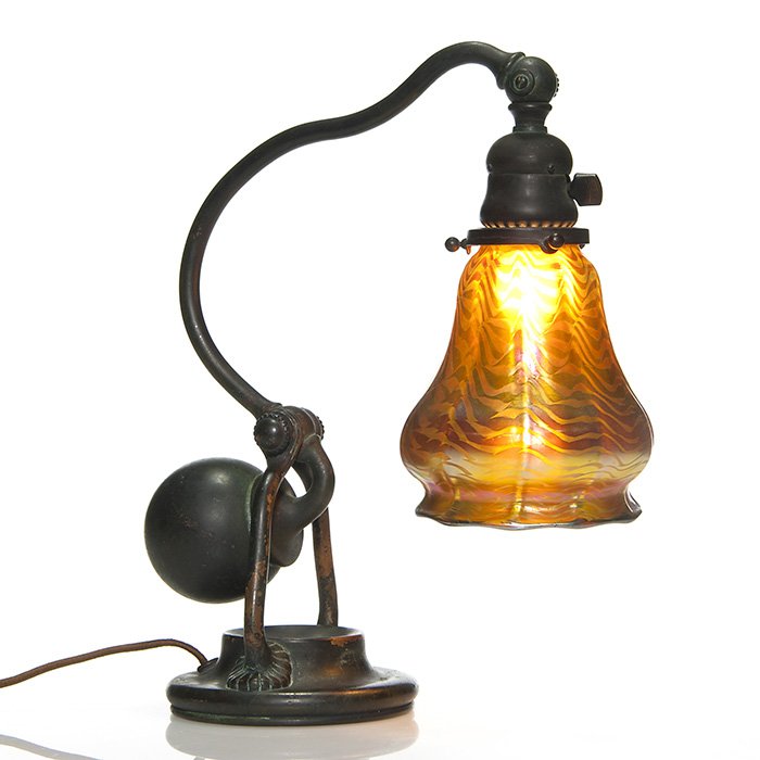 Tiffany Counter Balance lamp,Steuben shade,14 3/4" (1 of 2)
