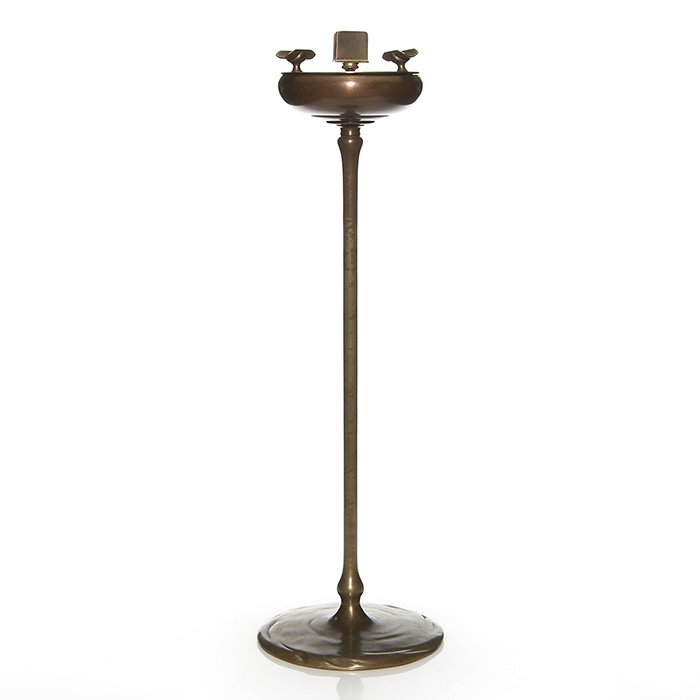 Tiffany Studios smoking stand, 28", #1649, marks (1 of 2)