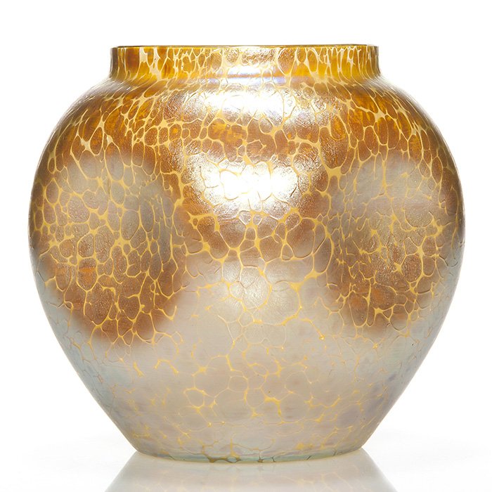 Loetz Candia Papillon vase, dimpled, 7" (1 of 1)