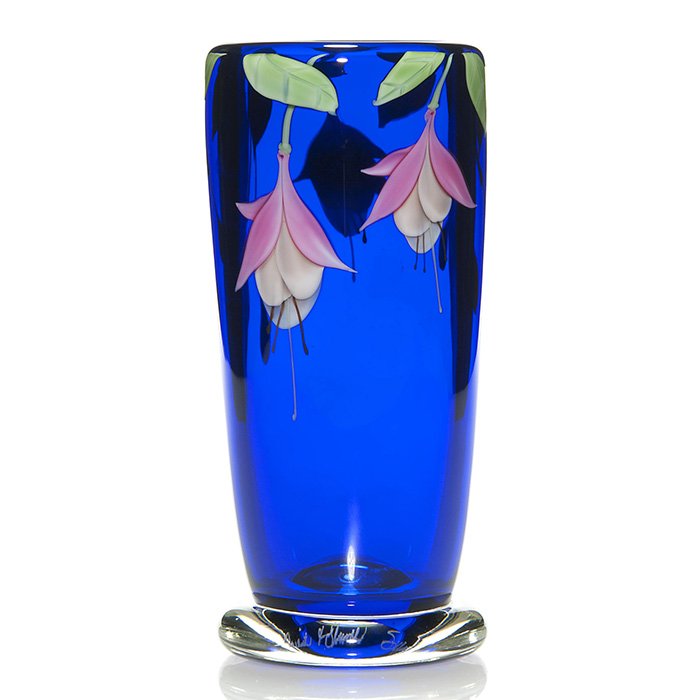 Orient & Flume vase, Fuchsia, 8 3/4", Sillars (1 of 1)