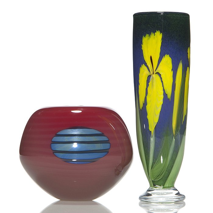 2 items: O & F by E. Alexander, red vase by Stanley (1 of 1)