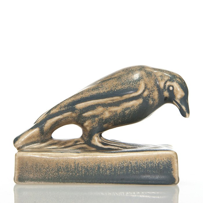 Rookwood Rook paperweight, 1930, 1623, 2 7/8" (1 of 1)