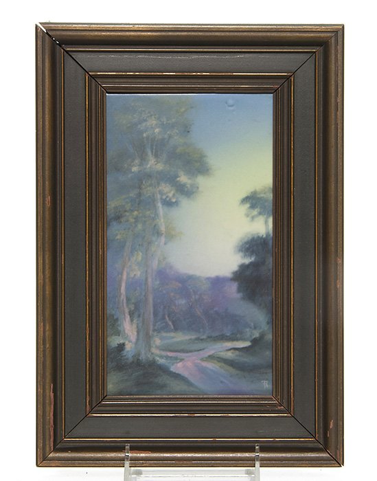 Rookwood Vellum landscape plaque, Rothenbusch, 9"X5" (1 of 1)