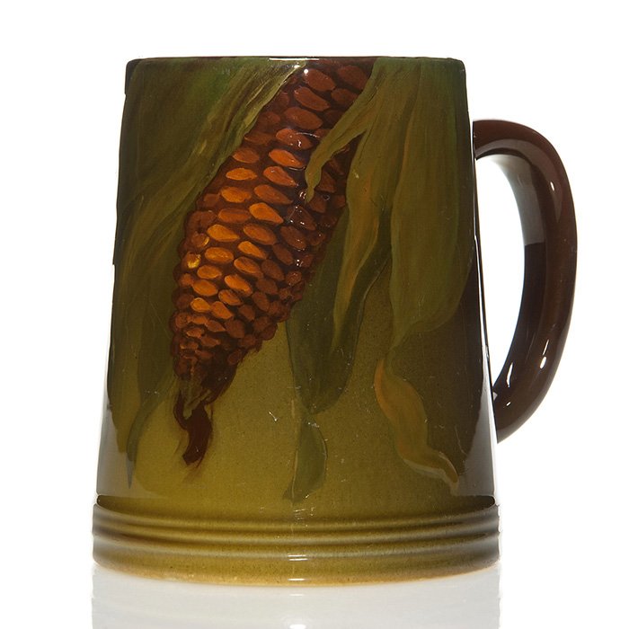 Rookwood mug, corn, Swing, 1903, 587 C, 4 5/8" (1 of 1)