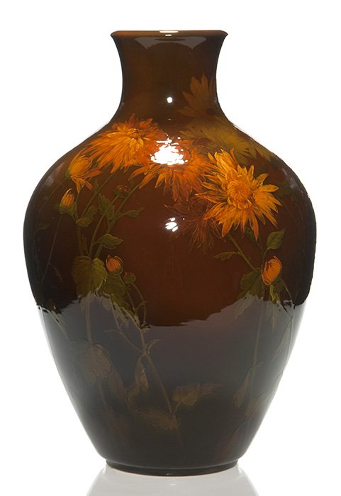 Large Rookwood Standard vase, KS, floral,1898,20" (1 of 2)