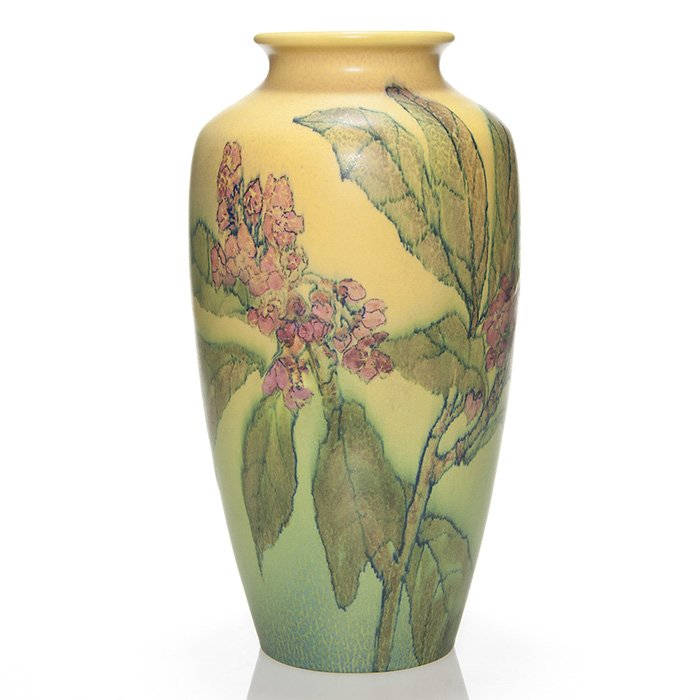 Rookwood mat floral vase, Lincoln, 1928, 14 3/4" (1 of 1)