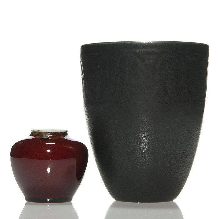 2 Rookwood vases, Coromandel, 6 5/8" (1 of 1)