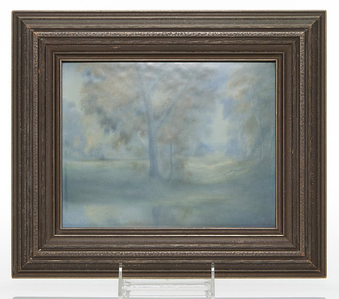 Rookwood Vellum scenic plaque,Diers, ca 1925,7x9 (1 of 1)