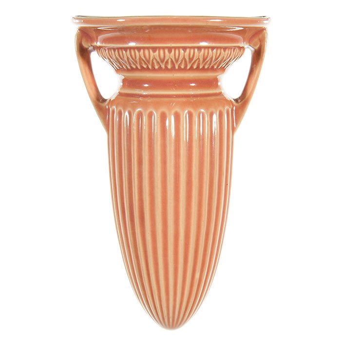 Roseville Savona wall pocket, 1260-8, 8 1/2", pink (1 of 1)