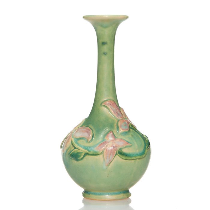 Roseville Experimental vase, floral, 6 1/8" (1 of 3)