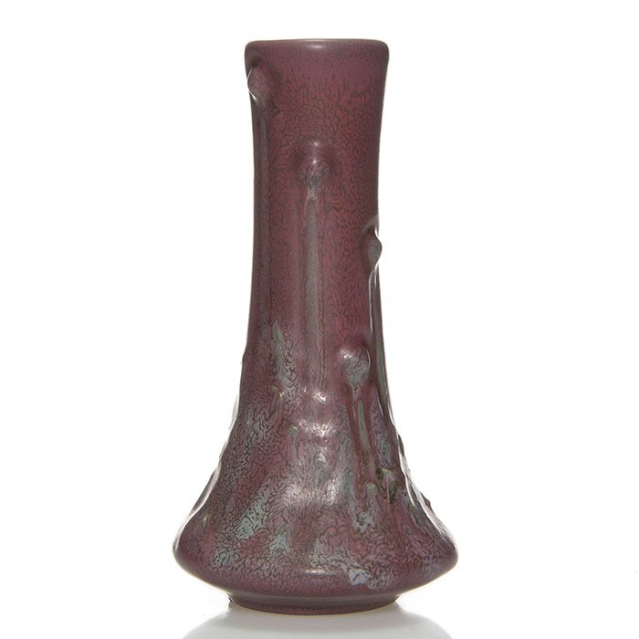 Weller Matt Ware vase, drips, great glaze, 6 3/4" (1 of 2)
