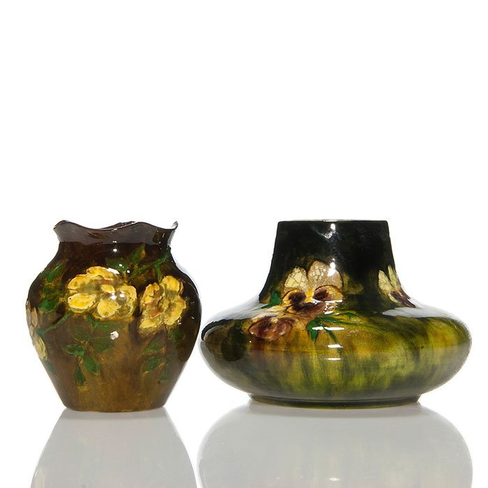2 Charles Volkmar Crown Point vases (1 of 1)