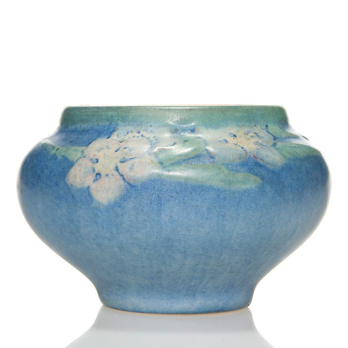 Newcomb Pottery vase, apple blossoms, 3", H. Bailey (1 of 1)