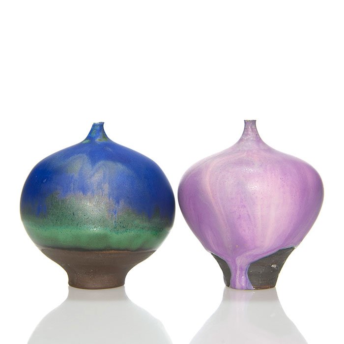 Two Cabat Feelie vases, 2 3/4" (1 of 1)