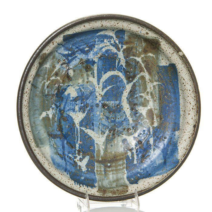 Peter Voulkos decorated charger, 13 3/4" (1 of 1)