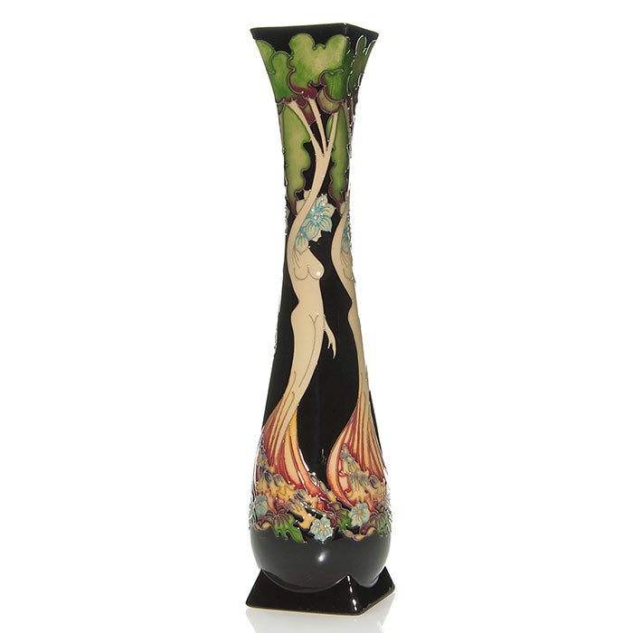 Moorcroft vase, nudes, 2008, 18 of 20, 13 3/4" (1 of 1)