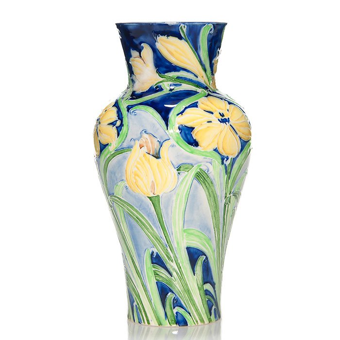 Moorcroft-Macintyre Florian vase, tulips, 8 1/2" (1 of 1)
