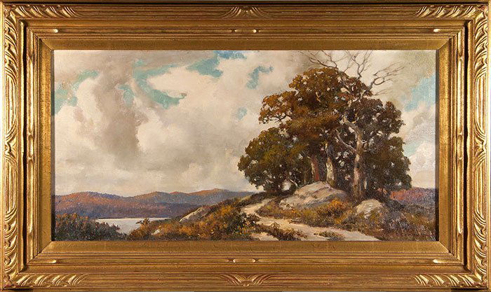Robert Emmett Owen O/C, landscape, 20"x40" (1 of 4)