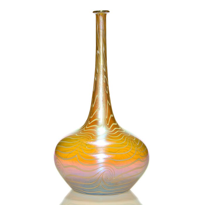 Large Durand "King Tut" vase, 15", #1974, signed (1 of 2)