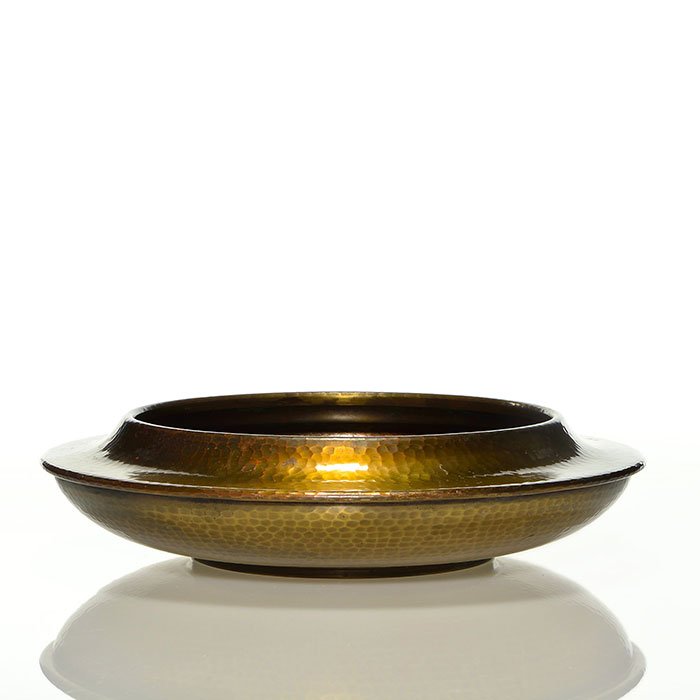 Roycroft hammered copper bowl, 2 1/2" x 10 1/2" (1 of 1)