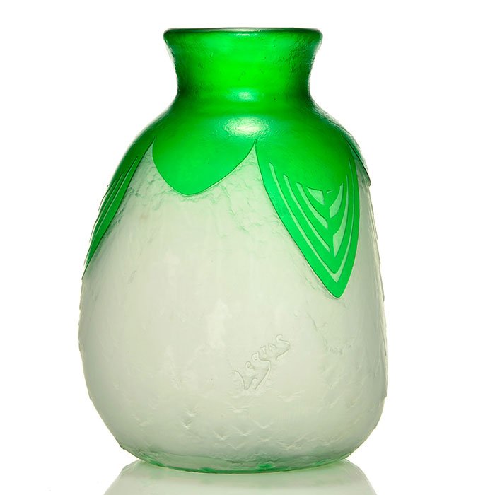 Legras Art Deco cameo, 8 1/4", signed (1 of 1)