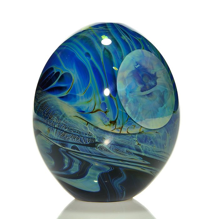 John Lewis Moon vase paperweight, 4" 1971 (1 of 1)