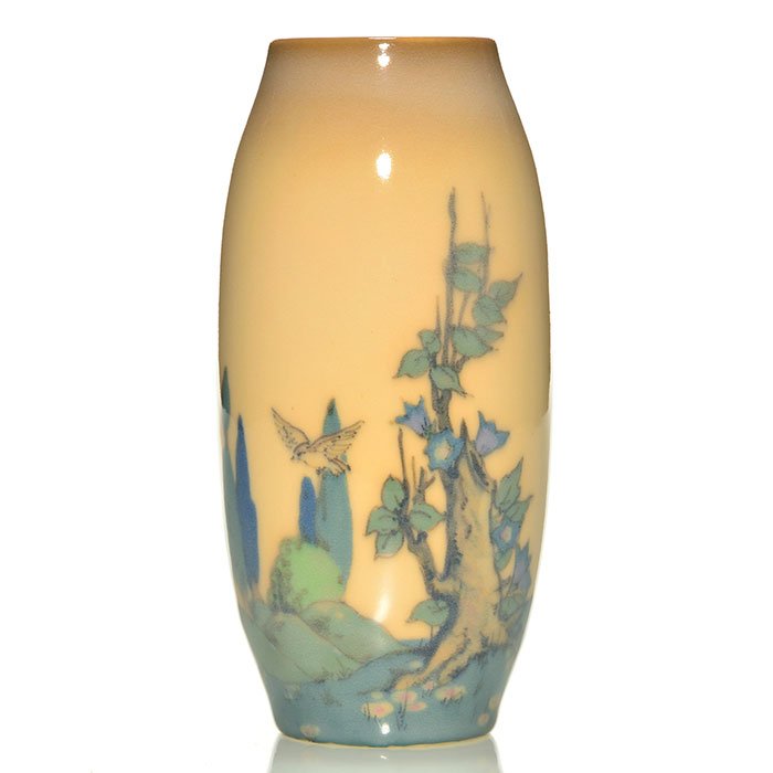 Rookwood Porcelain scenic, Conant, 1920,  6 3/4" (1 of 3)