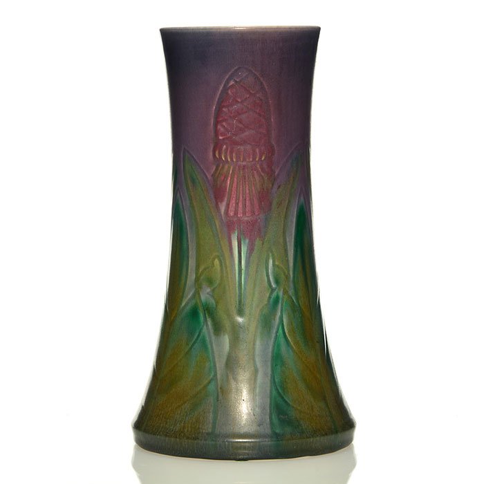 Rookwood Incised Mat vase,1920 LNL,1358C,11 1/8" (1 of 1)
