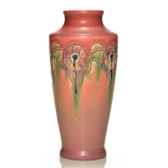 Rookwood carved mat, Todd, Floral, 1918, 9 1/8" (1 of 1)