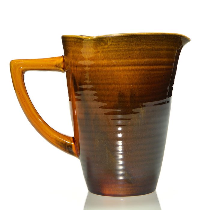 Rookwood Standard pitcher, 8 1/8" ,1887, Tiger Eye (1 of 1)