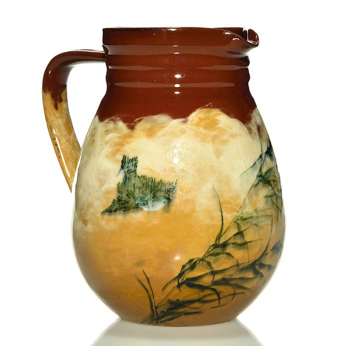 Rookwood Limoges pitcher, bird, AMB, 6 1/4", 1886 (1 of 1)