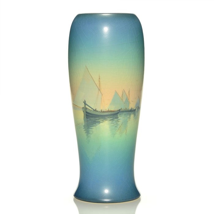 Rookwood Vellum, Venice, Schmidt, '21, 9 1/2" (1 of 2)