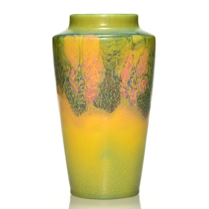 Rookwood Mat floral, Coyne,1928,shape 1918,8 3/4" (1 of 1)