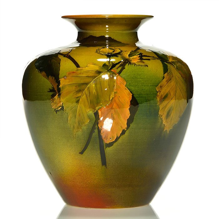 Rookwood Standard vase, chestnuts, Reed, 6 1/8" (1 of 1)