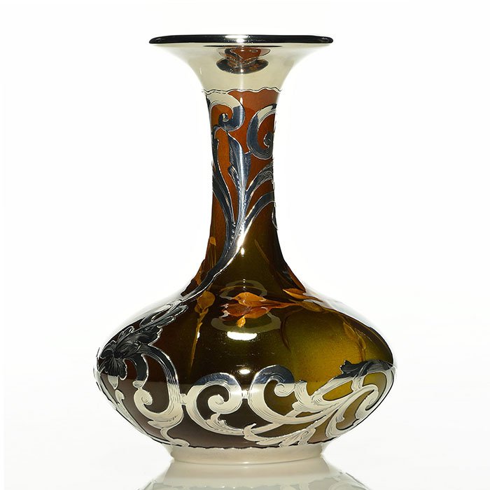 Rookwood Silver Overlay, Reed, 1894, 7 1/2" (1 of 1)