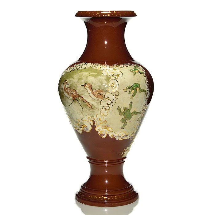 Rookwood Limoges Vase, MLN?, 1880, 19 1/2" (1 of 2)