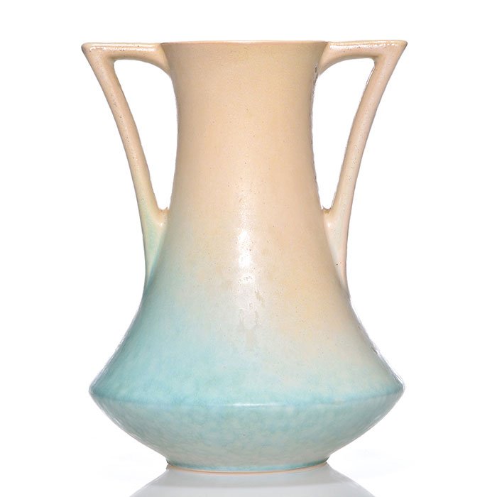 Roseville Rozane Pattern vase, trial glaze, 8 1/4" (1 of 2)