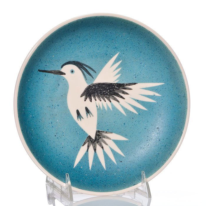 Waylande Gregory rare hummingbird plate, 8 1/2" (1 of 1)