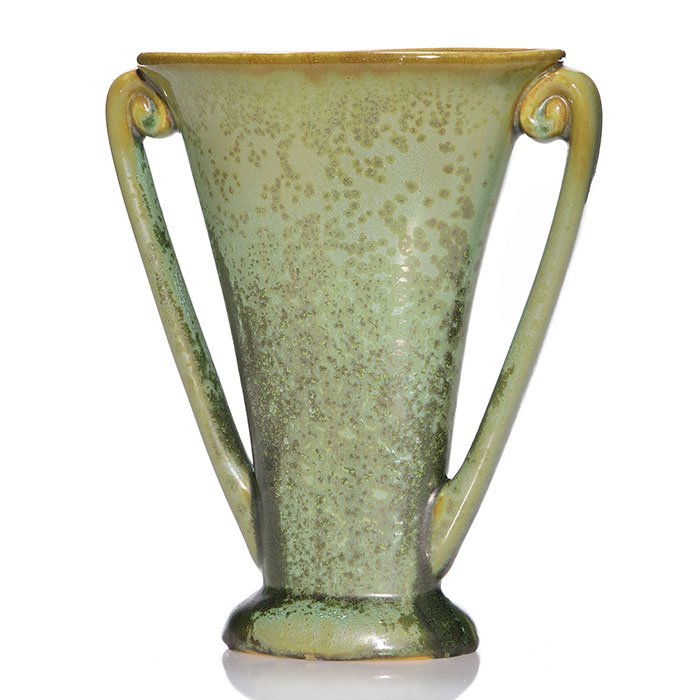 Fulper leopard skin crystalline vase, 8 1/8" (1 of 1)