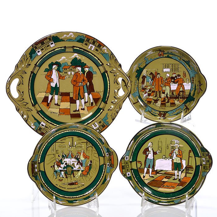 4 Buffalo Pottery 11 1/4" platter, 8" dessert trays (1 of 1)