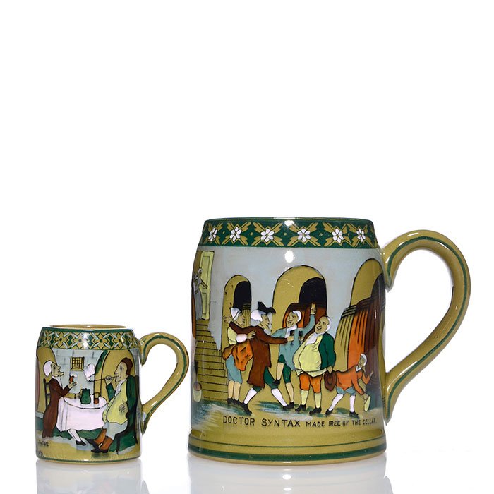2 Buffalo Emerald Deldare mugs, 4 1/4", 2 3/8" (1 of 1)