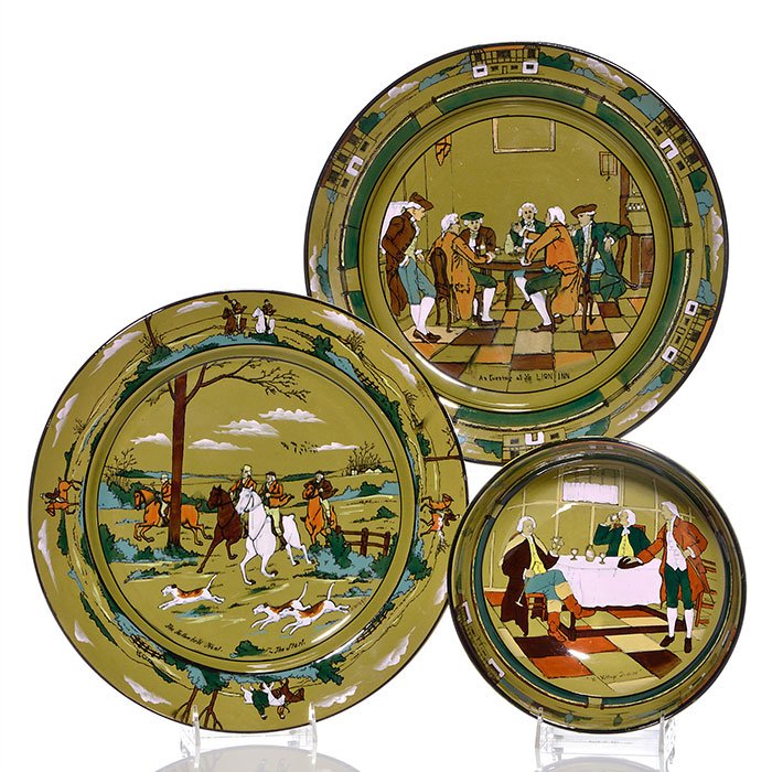 3 Buffalo pieces.  Large bowl, 2 large plates, 13 3/4" (1 of 1)